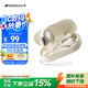 山水（SANSUI）【降噪升級丨不漏音】W90S藍(lán)牙耳機(jī)骨傳導(dǎo)概念不入耳開放式無線耳夾式運動適用于華為小米蘋果巖白