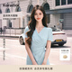 珂萊蒂爾【玫瑰裙】2025年夏季新款醋酸優(yōu)雅V領(lǐng)連衣裙女修身氣質(zhì) 淡藍(lán) L