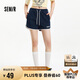 森馬（Semir）休閑褲女撞色運(yùn)動(dòng)風(fēng)夏季2025顯瘦寬松字母A字短褲潮109325125006