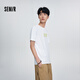 森馬（Semir）短袖T恤男夏季涼感抗菌透氣上衣夜光字母印花男裝裝 漂白10007 M