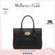 Mulberry【禮物】/瑪葆儷Bayswater手提包單肩通勤女包 黑金色 A217