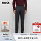 BOSS博斯【七夕節(jié)禮物】男士彈力羊毛修身長褲 001-黑色 L (50)
