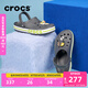 卡駱馳crocs洞洞鞋貝雅卡駱班輕便耐磨一腳蹬休閑鞋|205089 石板灰/青檸綠-0GX 43 (270mm)