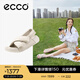 愛(ài)步（ECCO）涼鞋女 夏季軟底泡芙鞋交叉帶厚底拖鞋外穿 科摩206653 石灰色20665301378 39