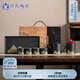 蘇氏陶瓷（SUSHI CERAMICS）手繪彩畫整套茶具配干泡盤直筒壺茶葉罐7件功夫茶杯子禮盒伴手禮