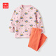 優(yōu)衣庫嬰幼兒寶寶繪本合作系列睡衣長(cháng)袖起居服套裝25秋新款478465 10 水粉色 90