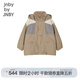 jnby by JNBY【運(yùn)動(dòng)系列】江南布衣童裝拒水透濕夾克外套秋冬男女童1O9610620 212/淺灰卡其 160 cm