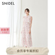 SNIDEL2025秋冬新品優(yōu)雅荷葉邊小飛袖印花茶歇連衣裙SWFO254011 粉色 M (1)