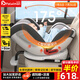 法雷曼兒童安全座椅汽車用0-12歲360度旋轉(zhuǎn)嬰兒寶寶車載坐躺i-Size認證 魔力灰pro【鋼骨架+支撐腿】