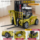 卡威大號升降叉車(chē)模型兒童工程車(chē)玩具仿真鏟車(chē)起重機男孩收藏擺件禮物 多功能叉車(chē)-橄欖綠