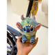 Disney迪士尼史迪仔包包掛件史迪奇可愛(ài)汽車(chē)鑰匙扣男女禮物毛絨公仔玩偶 坐姿小怪獸套裝史迪仔掛件【正版】
