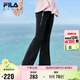 FILA斐樂童裝兒童長褲2025夏季瑜伽褲微喇褲女中大童涼感褲子