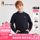 暇步士（Hush Puppies）【經(jīng)典款】童裝兒童男女大童秋季新款簡(jiǎn)約舒適時(shí)尚百搭線衣 藏藍(lán) 150 cm