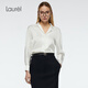 Laurèl【三醋酯纖維】25秋新款緞面蕾絲領(lǐng)襯衫女LWD363C00400 純凈白 S