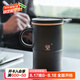萬仟堂（Edenus）高檔辦公杯 陶瓷杯男士水杯茶水分離馬克杯帶濾網(wǎng)送禮客戶領導望A 黑鐵釉