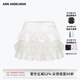 ANN ANDELMAN官方直營 2025夏季新款短裙 拼接蛋糕裙 白色 XS