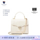 Aspinal of london【凱特王妃同款】Mayfair梅菲爾奢侈品女包鱷魚紋奢侈斜挎單肩包 象牙色亮面