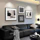 感畫(huà)黑白灰抽象客廳畫(huà)沙發(fā)背景畫(huà)現代簡(jiǎn)約客廳掛畫(huà)高級感藝術(shù)組合壁畫(huà) JD30417 70*70+40*40+40*40+50*50 典雅黑框 質(zhì)感油畫(huà)布ps外框