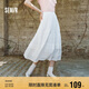 森馬（Semir）半身裙女松緊腰A字裙氣質(zhì)夏季2025拼接蕾絲波點(diǎn)長(zhǎng)裙109325120005