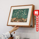 萱木堂實(shí)木高檔電表箱裝飾畫(huà)新中式壁畫(huà)遮擋配電箱掛畫(huà)電閘箱多媒體箱 宋徽宗《瑞鶴圖》 成品寬70cm*高52cm 非洲柚木-向左打開(kāi)