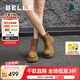 百麗（Belle）七夕禮物百搭馬丁靴女商場(chǎng)同款真皮戶外徒步短靴B8P1DDD4 棕色 36 (230mm)