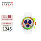 斯沃琪（Swatch）瑞士手表 BIG BOLD系列 霓虹果凍 畢業(yè)禮物時(shí)尚石英表SB02K100