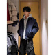 卡圖弛美式cleanfit短款飛行員夾克男夏季寬松潮流高街vibe痞帥工裝外套 藍色 XL