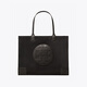 托里.伯奇（TORY BURCH）ELLA女士中號(hào)手提單肩托特包TB女包 87116 001黑色七夕