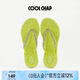 COOLCHAP麻花人字拖女軟底2024新款外穿防滑防臭海邊沙灘度假夾腳涼拖網(wǎng)紅 無限青檸-青 38 （建議拍大一碼）