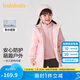 巴拉巴拉童裝女童棉服兩件套2024秋冬裝印花連帽外套潮流戶外208424106003
