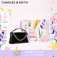 CHARLES&KEITH鱷魚紋鏈條信封包小方包生日禮物七夕禮物CK2-50271476 CK2-50271476-1Noir黑色 小包
