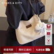 CharisKitty小c&k包包女款2025新款通勤單肩包大容量托特包輕奢節(jié)日禮物 Begie米白色【小ck節(jié)日禮物NO.1】