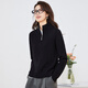 金菊100%純羊毛拉鏈純色毛衣女高端時(shí)尚百搭針織打底衫時(shí)尚潮流上衣