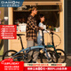 大行（DAHON）D9折疊自行車20英寸9速鋁合金車架男女運動碟剎款折疊車ECA093 消光蘭