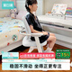 黑白調(diào)兒童Y1兒童學(xué)習(xí)椅學(xué)生桌椅子寫字矯姿座椅兒童學(xué)習(xí)餐學(xué)椅可升降 Y1【12cm追背/三檔腳踏】灰 【有機(jī)硅皮】