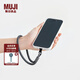 無印良品 MUJI 含有再生聚酯 手腕掛繩 短款防丟繩 手機繩 手機鏈 手機殼掛繩 多巴胺 深灰色
