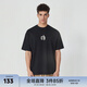CHINISM CH純色簡約短袖男夏季T恤半袖時尚寬松潮流休閑潮牌圓領(lǐng)情侶上衣 黑色 L