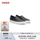 HUGO男士2025夏季新款徽標(biāo)鞋面懶人鞋 001-黑色 42
