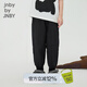 jnby by JNBY江南布衣童裝春夏輕薄長褲休閑褲運(yùn)動褲子男女童兒童1N3E14300 001本黑 130 cm