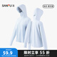 三福輕量H版防曬風(fēng)衣 時(shí)尚簡(jiǎn)約戶(hù)外騎行服飾遮陽(yáng)外套841033 L貼合-星空藍(lán) 均碼