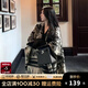 辛瓦伊·克洛斯官網圍巾女斗篷女秋冬2025新款水墨畫花紋戶外保暖披肩 水墨色