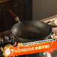 鐵娃公社鐵鍋炒鍋鐵娃手工鍛打純鐵鍋無涂層不粘鍋炒菜煤氣灶家用 3-4人適用-圓底炒鍋 32cm