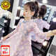 G.DUCKKIDS童裝女童旗袍裙子2025新款女孩春秋公主裙?jié)h服兒童洋氣長(zhǎng)袖連衣裙 粉色 110 (建議身高100cm 4-5歲左右)