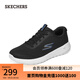 斯凱奇（Skechers）男鞋運動跑步緩震輕便鞋厚底鞋216281 黑色/藍色/BKBL 41