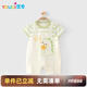 優(yōu)奇嬰兒連體衣薄款2025新款夏季新生兒衣服寶寶短袖哈衣外穿爬服