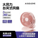 SOLOVE素樂質(zhì)造F3桌面小風(fēng)扇USB迷你夾子風(fēng)扇學(xué)生宿舍辦公室便攜式手持車載夾式嬰兒車床上臺(tái)夾扇 櫻花粉