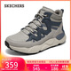 斯凱奇（Skechers）靴子男鞋2025新款秋冬季厚底增高高幫靴軟底休閑工裝靴211317