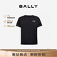 BALLY巴利【七夕禮物】男裝純棉T恤短袖6306532 黑色 XL