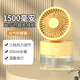 萊克（LEXY）2025新空調電風(fēng)扇制小型冷噴霧桌面辦公室降溫加濕 小風(fēng)扇宿舍 黃(一代)
