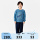 NIKE3BRAND 耐克男女童加絨衛(wèi)衣+衛(wèi)褲印花保暖彈力兒童時尚2件套